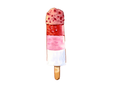 ice cream watercolor element