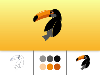 Simple Toucan Illustration animal art bird design digital art digital illustration graphic design illustration illustrations illustrator nature toucan vector vector illustrations vectorart vectors zoo