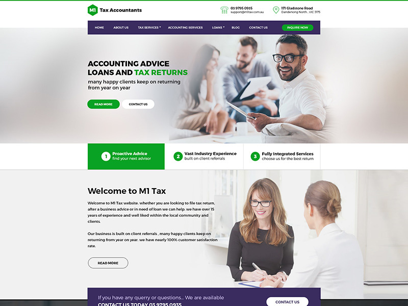 site Design for an Accounting Firm by Zohaib Usman on Dribbble