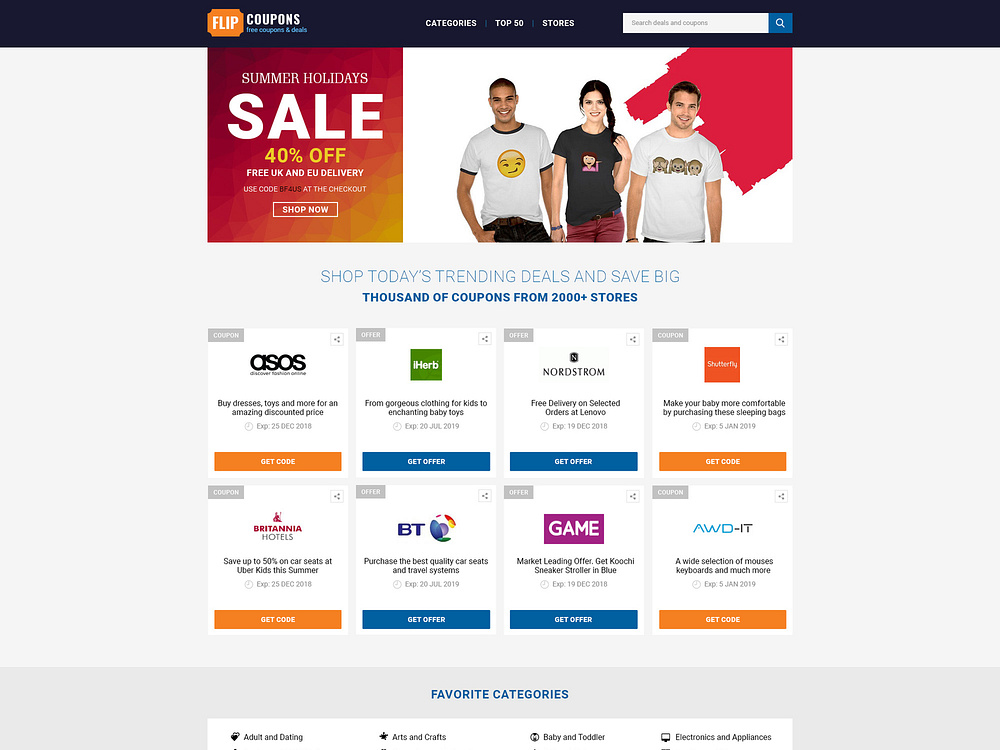 Coupons Website designs, themes, templates and downloadable graphic