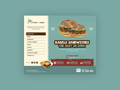 Food Website Homepage design food food and drink graphic design home page design ui design web design website design
