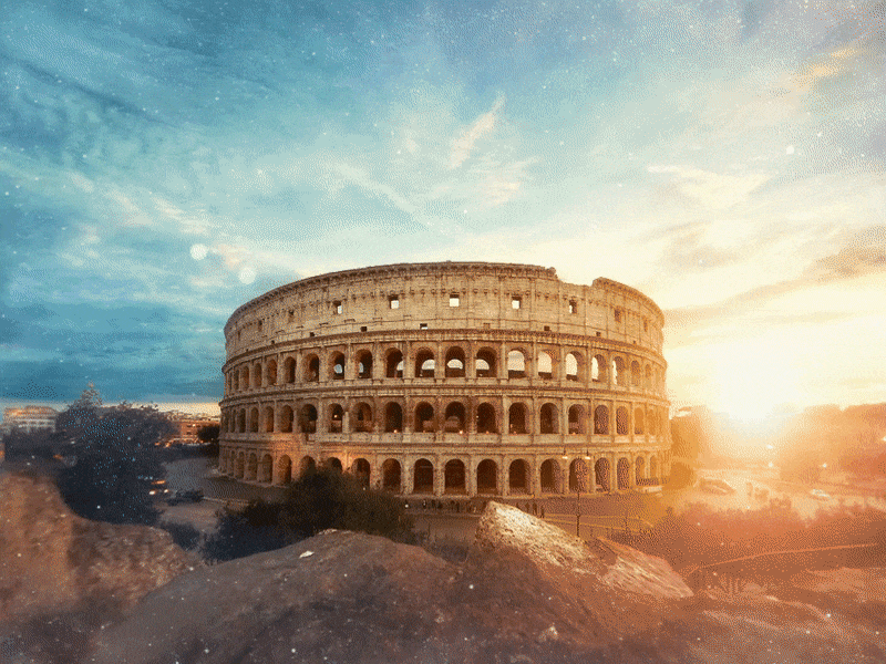 Circulate The Colosseum animated animation colosseum gif gif animation italy rome