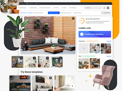 Livefurnish Dribbble 01 3d amazon dashboard figma furniture mobileapp mobiledesign product render room saas sales uidesign uiuxdesign userexperience userinterface ux webdesign