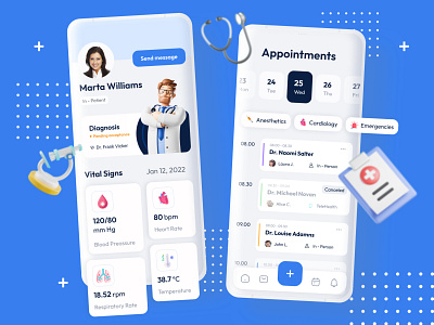 HealthHive appointments doctor figma hospital lab medic medical medicine mobileapp mobiledesign nurse pharmacy schedule ui uidesign userexperience userinterface ux uxdesign webdesign