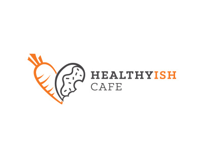 healthyish cafe logo cafe logo design