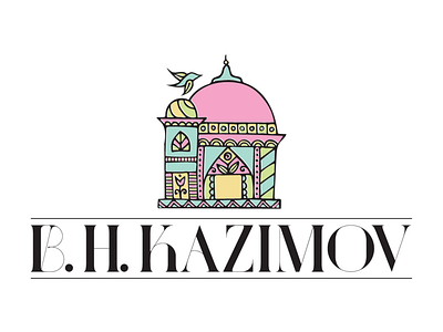 B.H.Kazimov Logo Design branding designer fashion brand illustration logo pakistani pastels