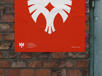 FFKR poster bird branding eagle football identity logo logotype poster red soccer sport symbol