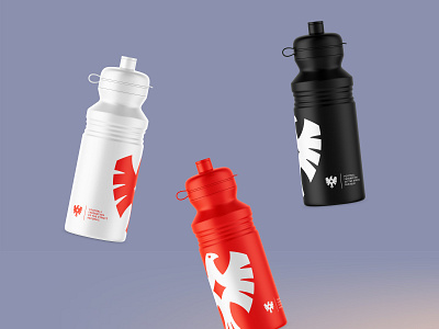 Bottles of water. FFKR bottle branding eagle football identity logo logotype package soccer sport water