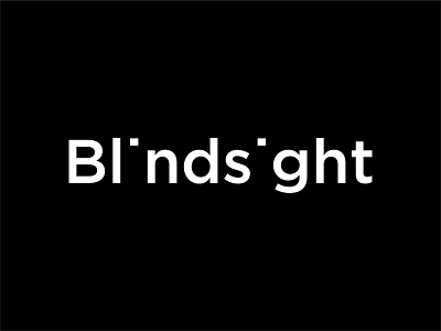 Bl nds ght blind blindsight branding experiment identity logo logotype mark minimal sign simple type typography