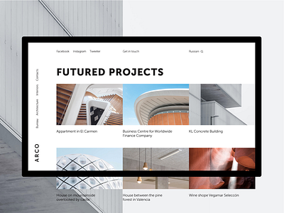 Website for Architects architecture desktop ui uiux ux web website