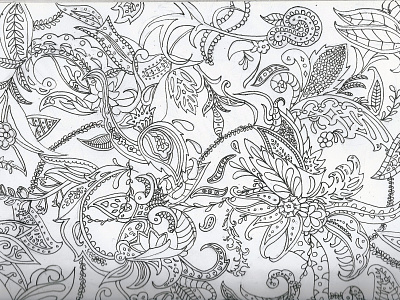 James Hoody Pattern design floral art graphic illustration pattern