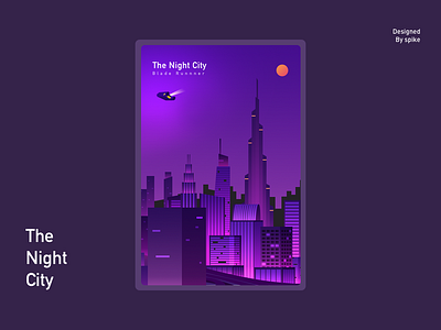 The Night City design illustration ui