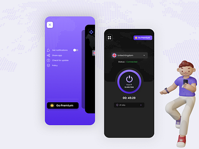 VPN App UX UI Design