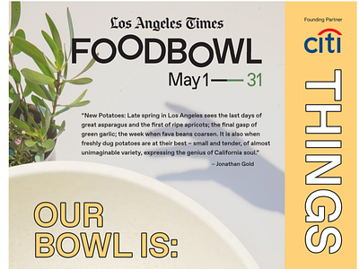 LA Food Bowl Poster branding design poster