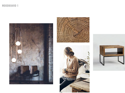 Mood board for furniture client branding california design los angeles moodboard