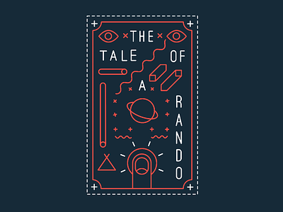 The tale of a Rando animation eyes flat illustration outlines planet rando simpel thetaleofarando title typography