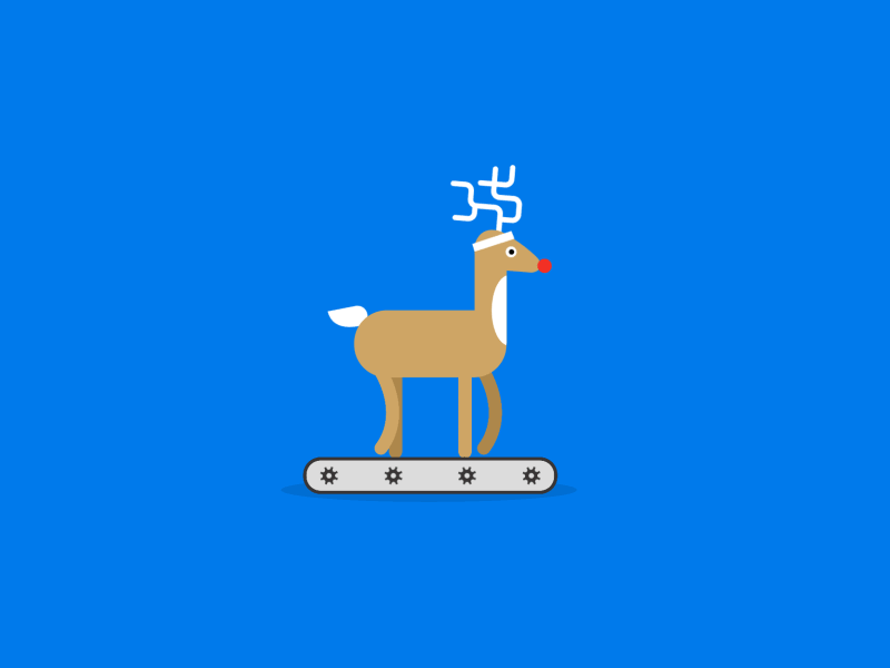Treadmill {gif} for Google Santa Tracker