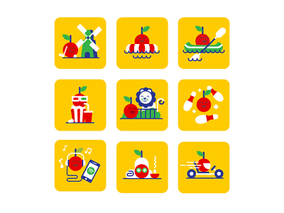 Cherry Pick icons(Vodafone)