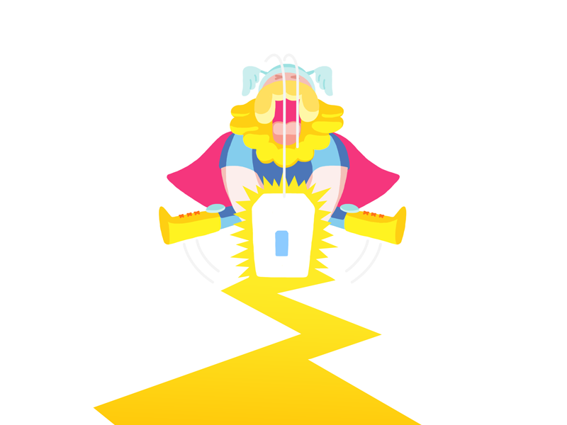 Thunder thor god of thunder illustration hammer