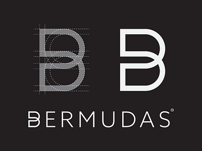 BERMUDAS adobe design fashion graphic design grid illustrator lettermark logo modern