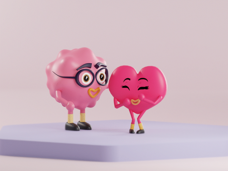 Emotional Intelligence 3d 3d animation animation autodeskmaya blender brain character animation emotional graphic design heart illustration art intelligent love motion graphics subconscious