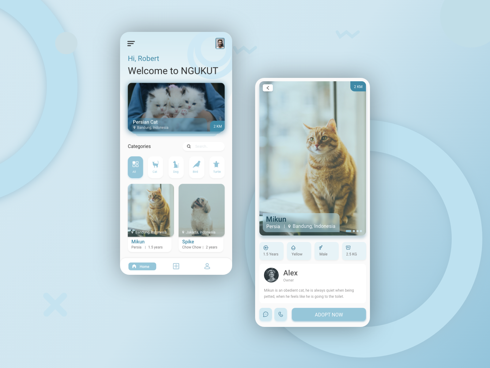 Pet Adopt App (NGUKUT) by Lukmanul Hakim M on Dribbble