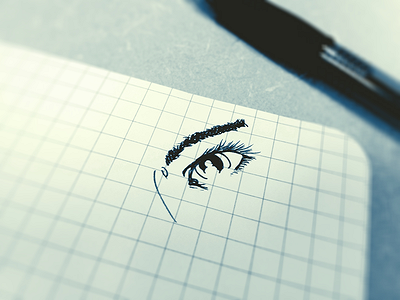 Eye Illustration illustration moleskine pilot g 2 sketch