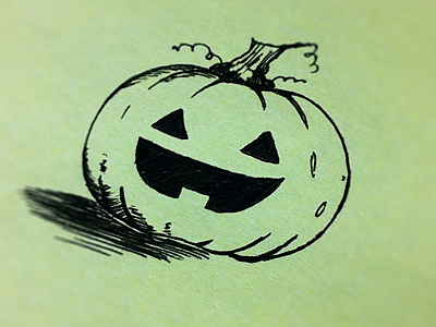 Pumpkin Sketch doodle halloween jack o lantern pumpkin sketch zebra sarasa