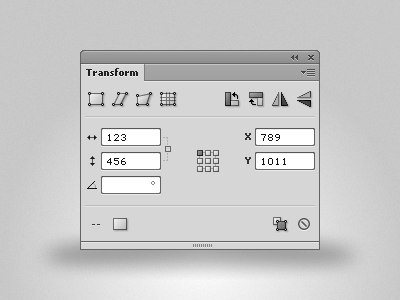 Fireworks Transform Panel v2