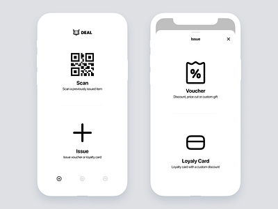 Monochromatic Loyalty App Design