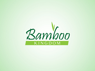 Bamboo Kingdom Logo adobe illustrator bamboo clean green kids kingdom leaf leaves logo logodesign minimalist simple vector