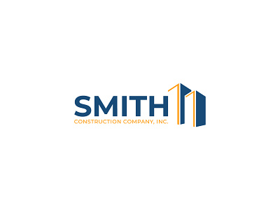 SMITH Construction Logo adobe illustrator building clean construction logo logodesign minimalist property real estate realtor realty simple skyscraper vector