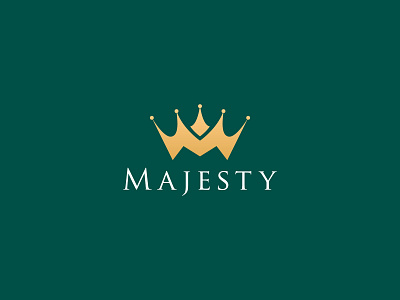 Majesty adobe illustrator clean crown icon king logo logodesign majesty minimalist queen simple vector