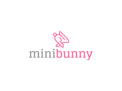 MiniBunny adobe illustrator animal bunny clean icon logo logodesign minimalist rabbit simple vector