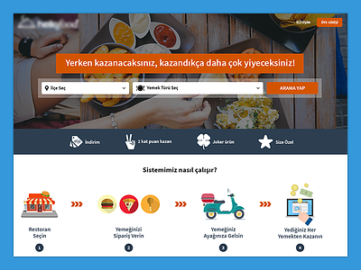 Web Design (Food Delivery) food delivery homepage web design