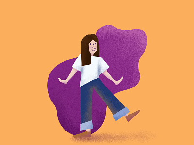 A Happy Girl character design dribbble girl graphic art illustration photoshop
