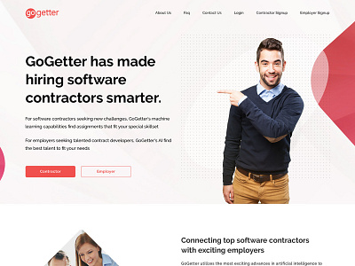 Go getter ui ux web design website