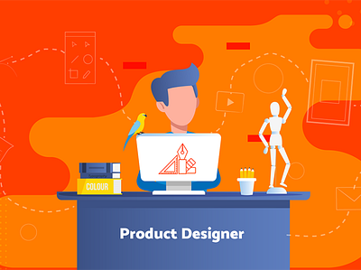 product designer job offer illustration art design digital art drawing flat illustation illustration infographic infographic design vector
