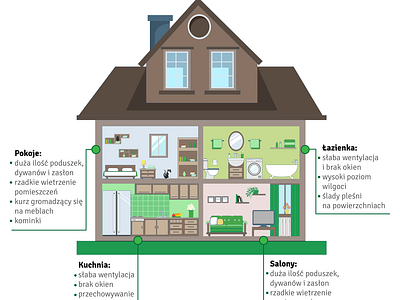 Pollution at home infographic