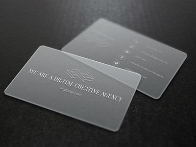 transparent business card design