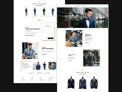 Galant website branding design fashion fashion website icon landing design landing page mans mansion suit suits ui ux