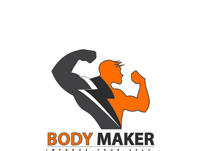 Body Maker Logo colorful design design agency illustration lettering logo logo animation typography vector