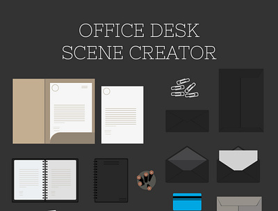 office top scene creator 03 branding colorful design design agency icon illustration type vector