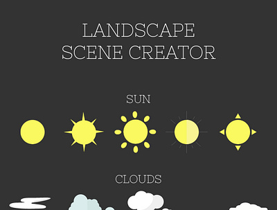 landscape scene creator branding colorful design agency icon identity illustration landscape logo typography vector