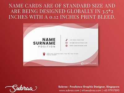 Tips Name Card Design Singapore