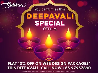 Diwali Promotions Subraa Offers Web Design Services in Singapore design offer logo design logo design singapore logo designer logo offer offer web design services singapore subraa web design web design agency web design and development web design company web design singapore web designer web site design website design website designer website designer singapore website development