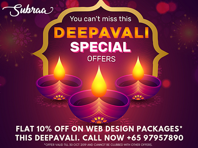 Diwali Promotions Subraa Offers Web Design Services in Singapore