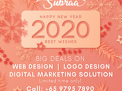 New Year 2020 Website, Logo Design Digital Marketing Promotions deals and discounts deals in singapore design offers design singapore designer singapore graphic designer logo design logo design offers logo design singapore logo designer offers offers in singapore promotions promotions singapore singapore subraa web design agency web design and development web design offers website designer