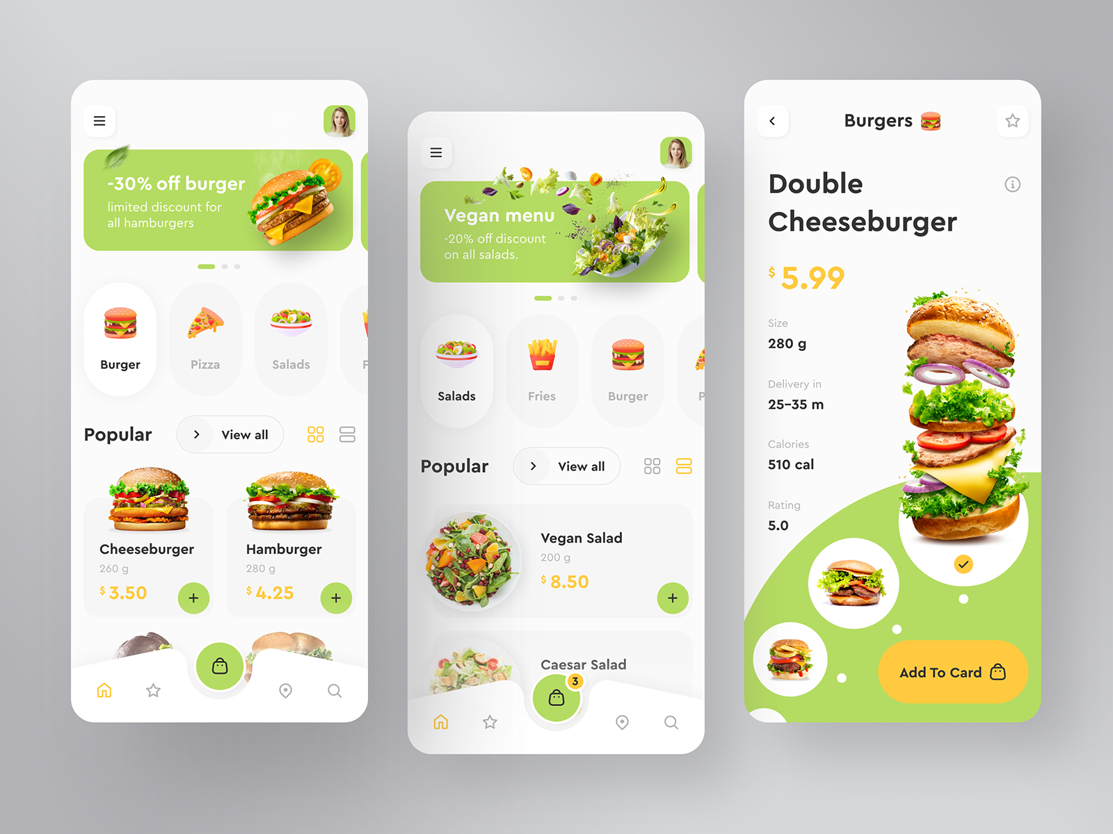 Food Delivery - App Ui 🍔 By Vladimir Gubanov On Dribbble