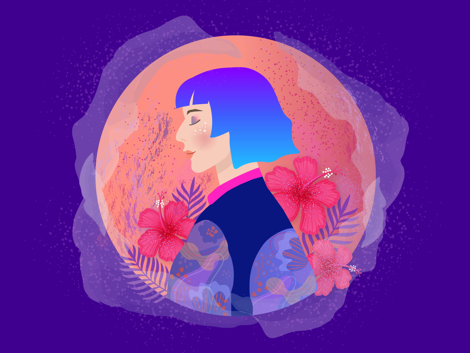 Just a girl by Victoria Sivakova on Dribbble